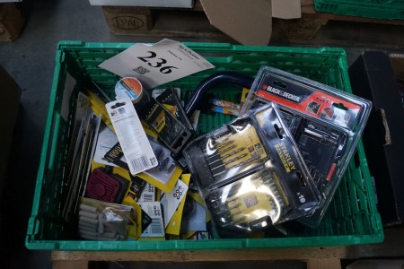 Lot of hand tools + drill mm.