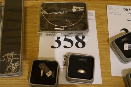 2 Fingerringe + 1 Halskette aus unbenutztem 925er Sterlingsilber von ESPRIT