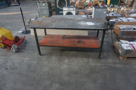 Work table, l: 201cm, b: 102cm, h: 92cm (heavy table).