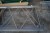 Pallet rack with 3 gables B 110 cm H 450 cm + 16 rails a 500 kg L 280 cm + 5 base plates