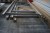 Pallet rack with 4 gables B 99 cm H 230 cm + 18 rails a 285 cm 6 base plates