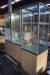 3 glass cabinets with light, b: 56cm, d: 56cm, h: 181cm, note no key included.