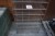 Steel shelf height 210 cm wide 85 cm