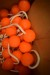Box of dog balls with leash for dog training. 155pcs normal piece. price 22, -