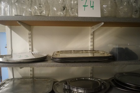 Lot of serving trays.