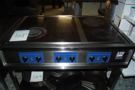 Cooker with 6 burner Brand KEN 120x80x88 model Futura RG6