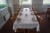 4 pcs tables 120x80 + 16 chairs with tablecloth and frame.