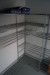 Contents of freezer Various stainless steel shelves, 96 champagne glasses, etc.