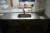 Væghængt rustfrit bord med vask 180x60 cm