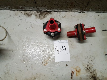 PTO rubber coupling 6 noets 2 new