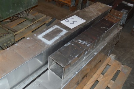 Stainless channels 7 pieces ca180x180mm lgd ca1700mm