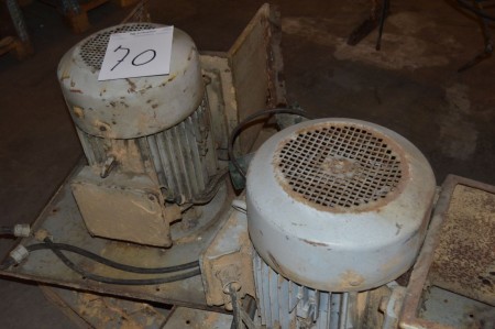 Engine used 2pcs 15kw stand defective