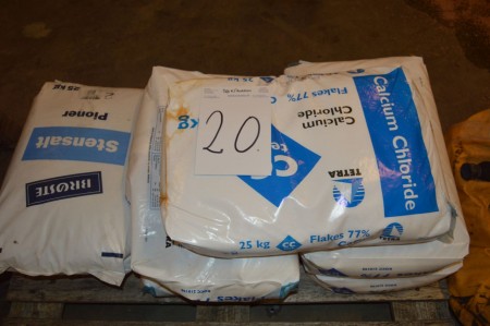 Salt 2x25kg calcium chloride 5x25 kg