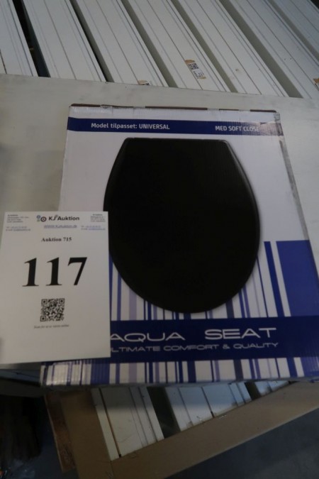 2 pcs. toilet seats, with soft close, black