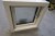 Wooden / aluminum window, anthracite / white, W50xH50 cm, frame width 13 cm