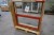 Wooden / aluminum window, Swedish red / white, W117xH120.5 cm, frame width 13.5 cm