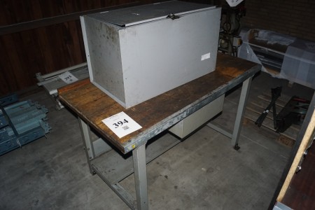 Workshop table, b150xd79xh88 + cabinet