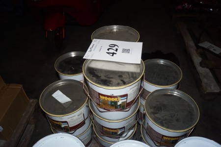 Wood protection, 14 buckets of 4.5 liters, color Swedish red
