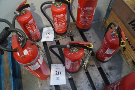 3 pieces. fire extinguishers