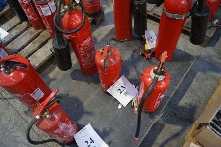 3 pieces. fire extinguishers
