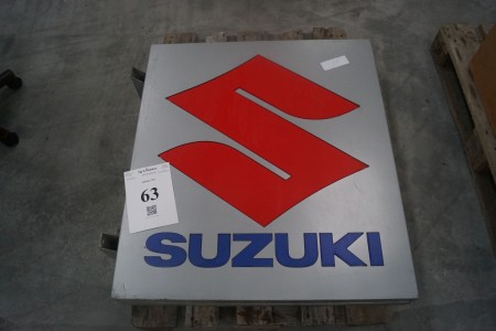 Suzuki skilt 85 cm x 95 cm. 