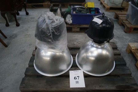 2 industrial lamps. Nice condition. 230