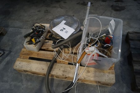 Euroclean industrial vacuum cleaner + hand tools etc. From Death estate after Hummel Flooring