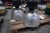 3 industrial ceiling lamps.