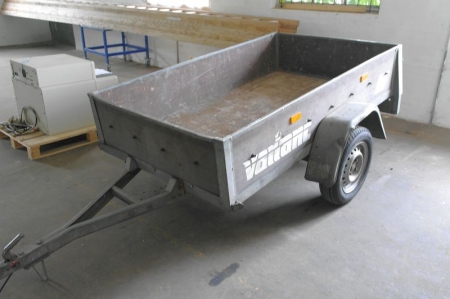 Variant trailer T: 500 kg L: 350 kg. B: 120 cm L: 250 cm H: 49 cm