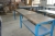 Workshop table L: 296 cm W: 70 cm H: 87 cm + stainless steel panel