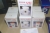 Penaflex UF-490 printer + Dymo 2000 + 7 stk Postal & Diet vægte (nye) + Sharp 14 tommer fjernsyn + Dymo 1360