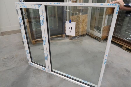 Plastic window, white / white, W168.5xH143 cm, frame width 11.5 cm. model Photo