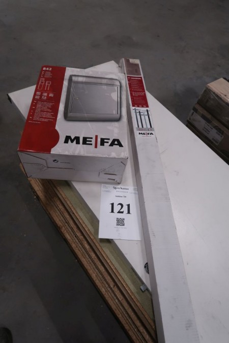 Mailbox ME-FA 842 schwarz, mit Ständer 21 schwarz