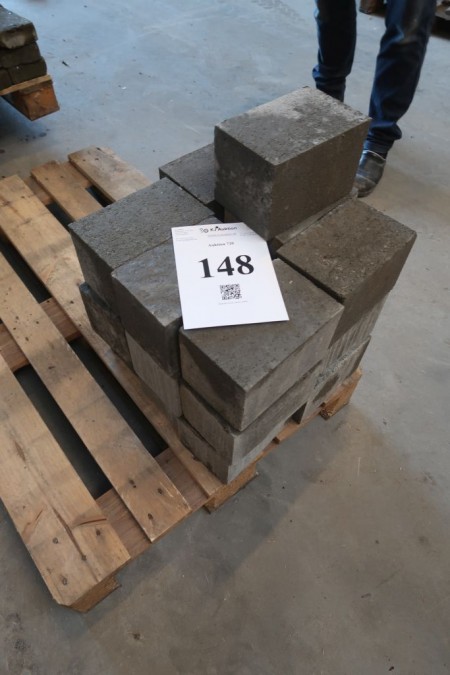 19 stk. kantblokke 14x14x21 cm