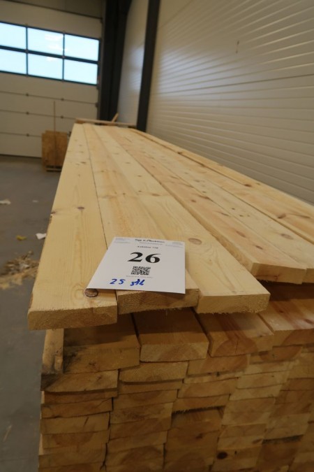 25 pcs. rough boards 33x125 mm. Length 480 cm