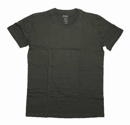 20 pcs. T-SHIRTS with V-neck, STEEL GRAY, 2XL
