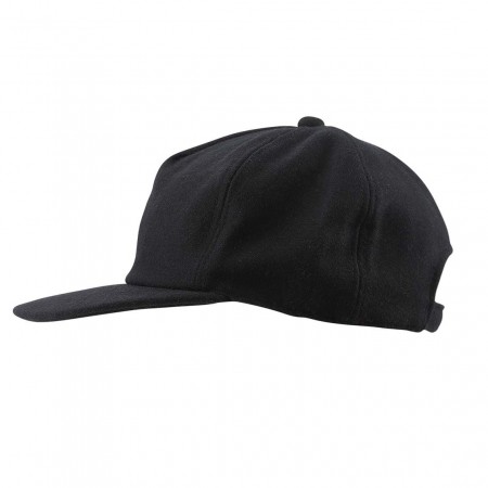 25 pcs. MELTON CAPS, BLACK, Strong quality in 100% new wool, One size with neck regulation