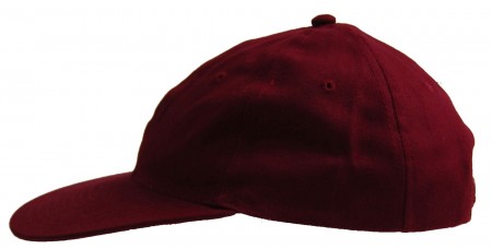 25 pcs. EURO CAPS, BURGUNDY, 100% cotton, One size with regulation in the neck