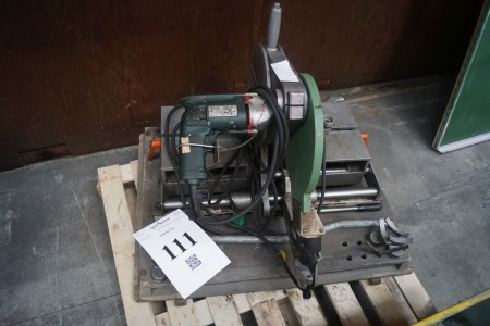 Mirror welder for plastic pipes. With various associated tools