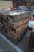20 pieces of wooden ammunition boxes, some with American stamp, 93x31cm.