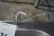 Steel sink with faucet, 117cmx56cm