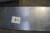 Rustfri bordplade, 175x56cm.