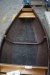 Canoe, about 4.15m long, 1m wide. Extra seat included.