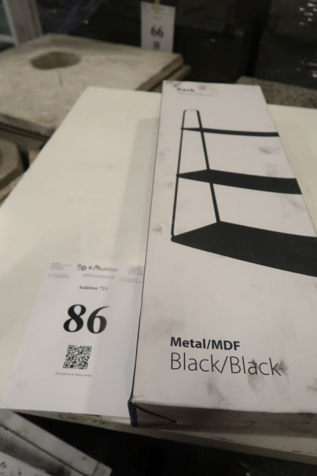 Bücherregal, 50x22x68 cm, schwarz