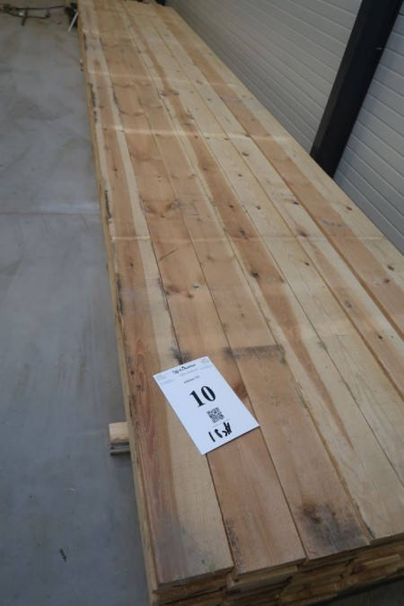97.2 meters boards 32x128 mm, length 540 cm