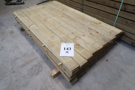 100 pieces. pressure-impregnated boards 19x100 mm, length 180 cm