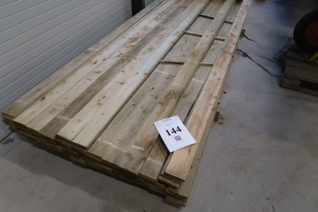75 pcs. pressure-impregnated boards 19x100 mm, length 300 cm