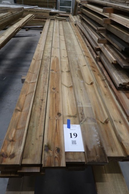 159 meters patio boards, 28x125 mm, length: 23/480, 9/540 cm