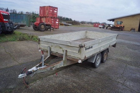 Brenderup trailer, regnr: UM4098. Model: A 1300 T. Nummerplader medfølger ikke. 310x160cm