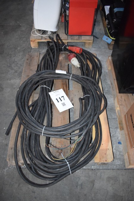 Power cables. 32A, about 30m